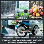 Portable Cordless High Pressure Washer with 2 Removable Batteries
