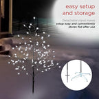 Alpine Corporation 58"H Indoor/Outdoor Frosty Christmas Snowflake Tree with LED Lights , Christmas Decoration