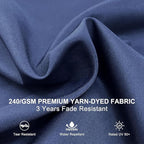 PURPLE LEAF 10' X 13' Patio Umbrella Outdoor Rectangle Umbrella Large Cantilever Umbrella Windproof Offset Heavy Duty Sun for Garden Deck Pool Patio, Navy Blue