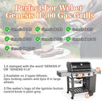 66040 Flavorizer Bars with Heat Deflector for Weber Genesis II 300 /LX 300 Series, Genesis II E-310 E-315 E-335 GS4 Flavor Bars Replacement Parts Genesis II 300 Series LX S-340 II S-310 II S-335