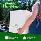 Cuddy Lite Portable Compost Toilet – for Camping, RVs, Campervans, Boats & Tiny Houses – LED Full Indicator, Liquid-Diverting, Separating, Solids Cover, Easy Clean – Portable & Compact