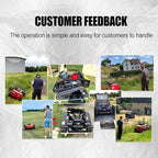 Remote Control Lawn Mower,4WD Oil-Electric Hybrid Crawler Track Mower,1.1-5.9 Inch Cutting Height Professional Landscape and Estate Mower for 100% Slope(45°) Large Turf Grass Cutting