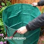 72 Gallon Garden Waste Bag, Reusable Leaf Bag Yard Waste Bag 3 Pack Lawn Yard Bag with Reinforced Handles for Loading Garden Leaves and Trash