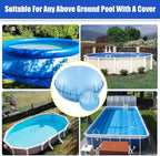 5Ft Pool Pillows with 16PCS Pool Cover Weights, Winter PVC Pool Pillows for Above Ground Pools with Pool Cover Weights for Support & Fix Swimmingpool Covers (5Ft +16PCS)