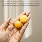 Amazing Gemstone Yellow Aventurine Crystal Ball - 1 Inches Crystal Sphere Meditation Balls for Witchcraft and Decorative Balls - Crystals and Healing Stones Beginners Gift (Pack of 1)