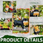 Cat Garden Gnome Statue - 9 "Lawn Decoration - Suitable for Patio, Balcony, Yard Decoration - Unique Housewarming Gift, Gift for Lover Mom Women Grandma,Halloween Cat Statue