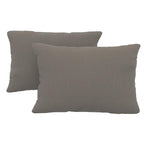 Covers & All Sunbrellla Outdoor Pillows for Patio Furniture, UV Fade Resistant & Waterproof Outdoor Sunbrella Lumbar Pillows, Set of 2 Inserts & Covers for Patios, Decks and Porches, Spectrum Graphite