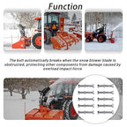 70060-01338 (10 Pack) Snowblower Shear Bolts Compatible with Kubota Snowblower BX2750D Front snowblower(Shear Bolt:5/16" x 2-1/4")