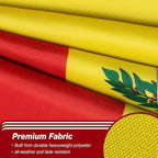 Bolivia Bolivian Flag 3x5 ft Outdoor, Double Sided 3 Ply Heavy Duty Bolivia National Country Flag, 100% Quality Polyester Bolivian Banner with Brass Grommets 4 Rows Stitches