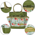 Succulent Tools Kit with Organizer Bag- 13Pcs Indoor Gardening Tools |Mini Succulent Hand Tools with Tote, Succulent Transplanting Supplies, Present for Gardeners Plant Care (Rose)