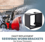 AR-PRO The Exact Replacement 585195MA Worm Bracket for Snow Throwers (Black) - Compatible with Murray Snow Throwers and Craftsman Gas Snow Blowers - Restore Snow Thrower Peak Performance