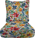 RSH DECOR Deep Seating Cushion with Pillow Back | 23” x 25” Seat | Water and Fade-Resistant Spun Fabric | Outdoor Chair Cushion Set for Patio Furniture | Oakmont Hightown Festival