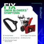 BlueStars 490-241-0002 Snowblower Starter Handle Rope Replacement Part - Compatible with Most MTD Two-Stage Snow Blowers