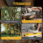 6 Inch Mini Chainsaw for Dewalt Battery 20v, Battery Powered(No Battery Included), Auto-Oiler, Brushless Hand-held Chain Saw with Safety Kit and Carrying Case for Wood Cutting,Tree Trimming/Pruning