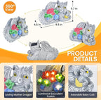 GIGALUMI Solar Garden Statues Dragon Statue Figurine Lights for Outside, Garden Decor Yard Decorations Outdoor for Mom, Women Housewarming Birthday Gifts