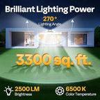 VIVOHOME Linkable Solar Lights Outdoor, Dual Roating Motion Sensor Flood Lights Solar Powered Security Light with 3 Heads, 2500LM, IP65 Waterproof for Outside, Yard, Garage, Wall, Patio, 3 Pack