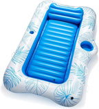 HeySplash Pool Lounger Float for Adult, Inflatable Pool Floats Bed Cooling Contour Lounger Rafts, Water Rafts for Lake, Outdoor Beach Pool Party