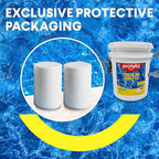 PROFELIZ 3 Inch Pool Chlorine Tablets, Slow-Dissolving Spa Sanitizer Eliminate Bacteria Algae Stabilized Chlorine for Swimming Pools Hot Tubs Spa Treatment (20lbs)