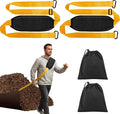 2 Pcs Heavy Duty Leaf Tarp Strap, 10.2 ft Yard Tarp Pulling Tool, Reusable Waste Tarps Shoulder Strap for Efficient Outdoor Leaf Debris Cleaning and Moving