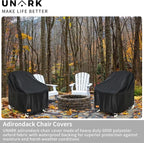 Outdoor Swivel Chair Covers Waterproof 1 Pack, Outdoor Chair Covers Patio Furniture Cover for Deck Patio Swivel Chair Heavy Duty, 28 W x 32 D x 36 H inches,Black