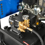 4000 PSI 4 GPM Kohler 429 cc 14 HP E-Start Gas Engine Hot Water Pressure Washer with Hose Reel, Model HPW40K