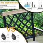Sophia & William Outdoor Swivel Metal Chairs Set of 4, Patio Dining Chairs with Cushions, Strong Capacity Furniture Set for Garden Backyard Support 300lbs