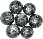 Amazing Gemstone Larvikite Crystal Ball - 1" Inches Crystal Sphere Meditation Balls for Witchcraft and Decorative Balls - Crystals and Healing Stones Beginners Gift (Pack of 1)