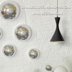 6pcs Hollow Hemisphere Ball Gazing Ball Half for Outdoor Decoration Shopping Mall Decor Wall Decorated (Gold)