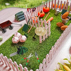 1:12 Miniature Gardening Tools Fairy Garden Farming Tools Mini Shovels Electric Saw Rake Pitchfork Model Mini Spring Garden Set for Mini House Decoration Accessories