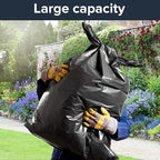 ToughBag 55-60 Gallon Heavy Duty Trash Bags - Contractor Grade, 3 Mil, 40 * 58, Tear Resistant, Gusseted Design for Industrial & Yard Waste(100 packs)