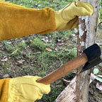Thorn Proof Gardening Gloves, 100% Cowhide Comfortable Breathable for Rose Pruning, Cactus Handling and Gardening