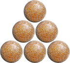 6 PCS 2.5inch Glass Decoration Gradients Solid Round Orbs Set Mosaic Sphere Balls for Living Room Table Bowls Vases Christmas Wedding Thanksgiving Party Centerpieces