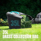 Electric Lawn Mower with Brushless Motor, 20V 13 inch Cordless Lawn Mower with 5-Position Cutting Height Adjustment, 2x4.0Ah Battery and Charger Included
