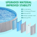 Yaheetech Foldable Dog Pool Collapsible Hard Plastic Dog Swimming Pool Portable Pet Pools Doggie Wading Pool Bath Tub for Puppy Small Medium Large Dogs, 71 x 12 Inches Gray
