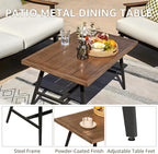NATURAL EXPRESSIONS 4 Pieces Patio Furniture Set, Outdoor Furniture Sofa Sectional Modern Metal Patio Conversation Set with High Back Wicker Backrest & Loveseat for Balcony, Backyard, Deck, Porch