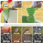 SOLIOM Smart Bird Feeder with Camera with Solar Panel - 2K HD Live View, AI Bird Identifier, Birds Arrival Alerts, DIY Birdseed Add-on, 2.4G WiFi- Wireless Outdoor Gift for Birdlovers