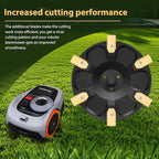 FourShow [Upgrade] 6-Blade Disc Compatible with Segway Navimow Robotic Lawnmower i105N, i108N & i110N,with 6Pcs Blades