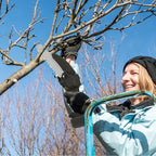 Mini Chainsaw Cordless 8 Inch, Battery Powered Electric Chainsaw with Security Lock, Small Handheld Chain Saw for Tree Branches, Cordless Hand Saw for Wood Cutting, Black