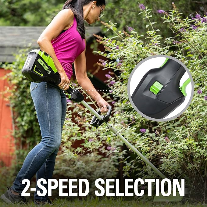 Greenworks 80V 21" Cordless Battery Push Lawn Mower,16" Cordless Battery String Trimmer & 730 CFM Leaf Blower,Combo Kit w/ (1) 4.0Ah Battery (1)2.5 Ah Battery and (2)Charger