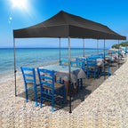 COBIZI 10x30 Pop up Canopy Tent 10x30 Canopy with Sidewall Waterproof Heavy Duty Commercial for Parties Outdoor Garden Gazebo Tent, Carry Bag with Wheel(10x30ft with Sidewalls,Black)