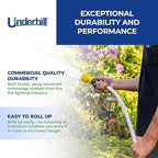 Featherweight EVO Lightweight Fabric Garden Water Hose for Outdoors, Yard, Kink-Resistant, Flexible, Weighs 5 Pounds, 200 PSI Working Pressure, 800 PSI Burst Pressure, 50 ft Long, White