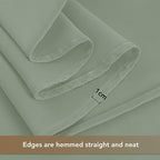 HolidayIdeas Grommet Outdoor Curtains for Patio Waterproof 8 Pcs All Weather Balcony Outside Curtains for Apartments, Gazebo, Pergolas, Porch, 54x120 Inch, Sage Green