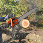 22 Inch Gas Chainsaw 60CC 2.8KW Petrol Chainsaws 2-Stroke Engine Chainsaw Chain Saw Set for Cutting Wood Outdoor Home Farm Us (Orange)