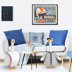 Abbylike 2 Set Baseball Goose Outfit Baseball Costume Lawn Porch Game Day Clothes for 23" Goose Outdoor Patio Yard Lawn Art Ball Celebrations Decor