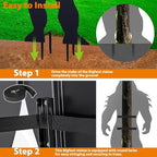 6Ft Tall Bigfoot Metal Outdoor Decor Big Foot Sasquatch Gifts for Men/Women/Dad Unique Bigfoot Silhouette Statues Perfect for Patio and Lawn Decorations, Garden Decor, Yard Art, Yard Display