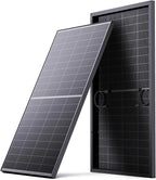 N-Type 16BB 200W Bifacial Solar Panel, 200 Watt Solar Panel 12V, 25% High Efficiency Monocrystalline PV Module for RV Camper Marine Home Rooftop Power Station Off-Grid Systems (1 Pack 200W)