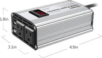 300W Power Inverter DC 12V to 110V AC Car Inverter with 4.8A Dual USB Car Adapter with LED Display