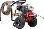 SIMPSON Cleaning PS60869 PowerShot 4000 PSI Gas Pressure Washer, 3.5 GPM AAA Triplex Pump, Honda GX270 Engine, Includes Spray Gun, Wand, 5 QC Nozzle Tips, 3/8-inch x 50-Foot Monster Hose, 49-State
