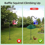 24-inch Large Outdoor Squirrel Baffles for Bird Feeders Pole, Squirrel Baffle with Metal Frame, Squirrel Guard for Bird Houses, Two Way Use, Green Color