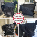 Unicook Pellet Grill Cover Compatible with Traeger Pro 22 Series & Pro 575, Heavy Duty Waterproof BBQ Grill Cover, Weather Resistant Outdoor Wood Pellet Smoker Protector, Black